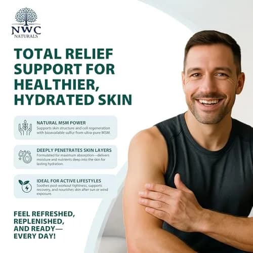NWC Naturals MSM Body Lotion with Tea Tree Oil and Aloe Vera | Deep Moisturizer for All Skin Types (70-120 chars) thumbnail 6
