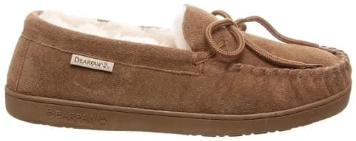 BEARPAW Moc II Slipper, Hickory, Size 9 | Classic moccasin for indoor comfort thumbnail 5