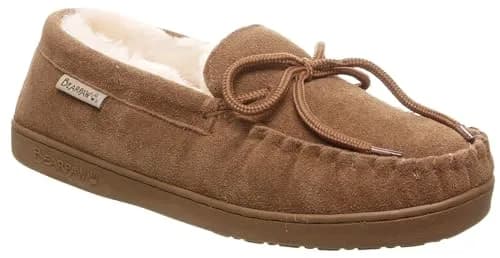 BEARPAW Moc II Slipper, Hickory, Size 9 | Classic moccasin for indoor comfort thumbnail 3