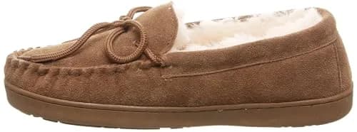 BEARPAW Moc II Slipper, Hickory, Size 9 | Classic moccasin for indoor comfort thumbnail 4