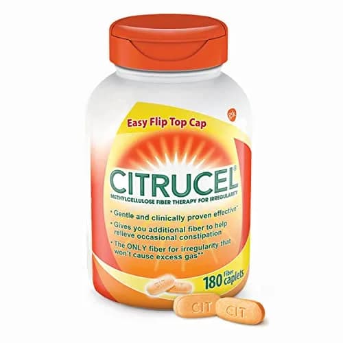 CITRUCEL Fiber Therapy Caplets for Irregularity, Easy to Swallow, 180 Count | Supports Regularity & Soft Stool thumbnail 1