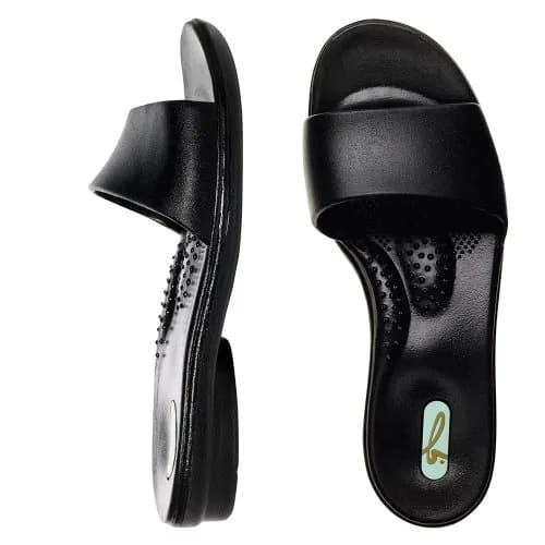 Oka-B Women's Grace Slide, Licorice, Size 6.5-7.5 M | Ergonomic Comfort & Eco-Friendly Design thumbnail 1