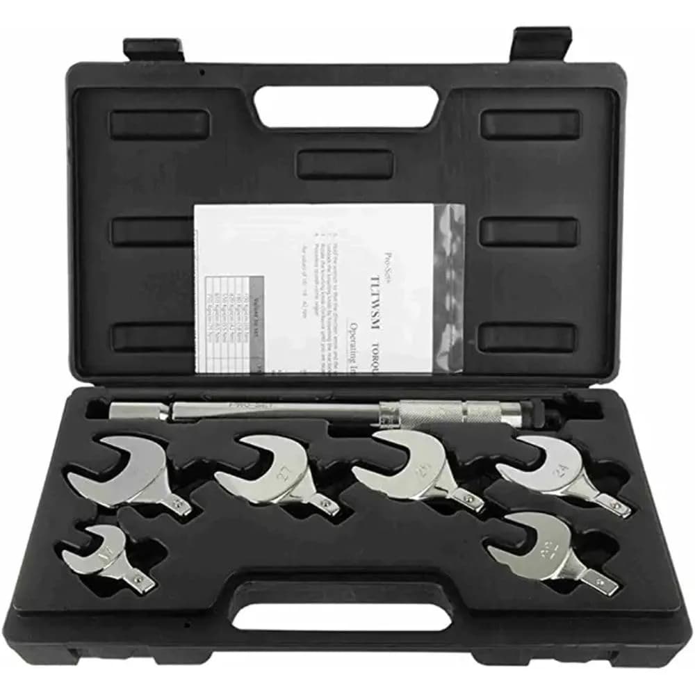CPS Torque Wrench Set for R410A | Multi-Head, 17-29mm, Metal, Silver