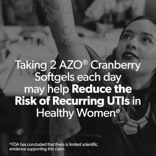 AZO Cranberry Pills for Women & Men, Urinary Tract Health, 100 Softgels | Sugar-Free Herbal Supplement thumbnail 3