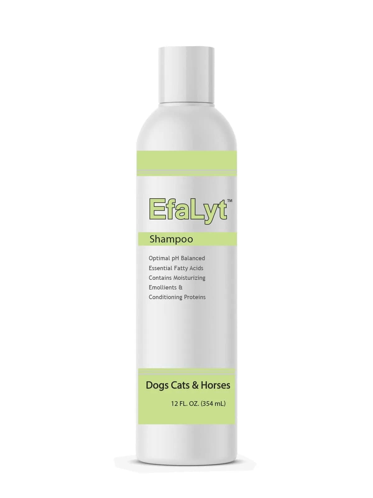 EfaLyt Hypoallergenic Pet Shampoo for Dogs, Cats & Horses | Moisturizing & Gentle, 12 fl oz