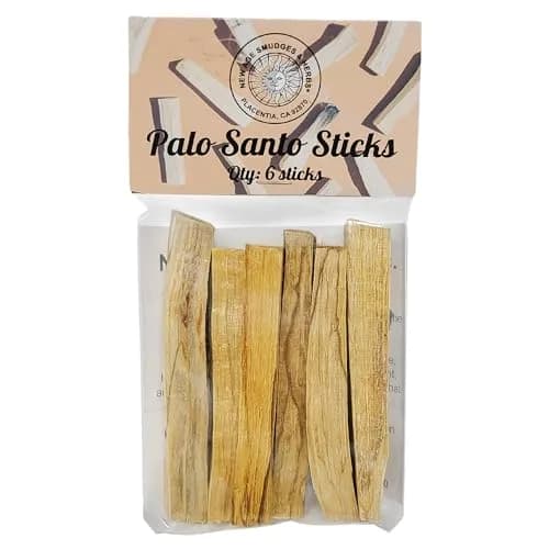 New Age Smudges & Herbs Sacred Palo Santo Wood Incense Sticks | 6 Premium Holy Wood for Cleansing & Meditation thumbnail 1