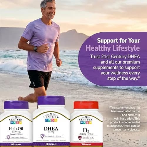 21st Century DHEA 25 mg Capsules 90 Count | Supports Natural Hormone Balance thumbnail 8
