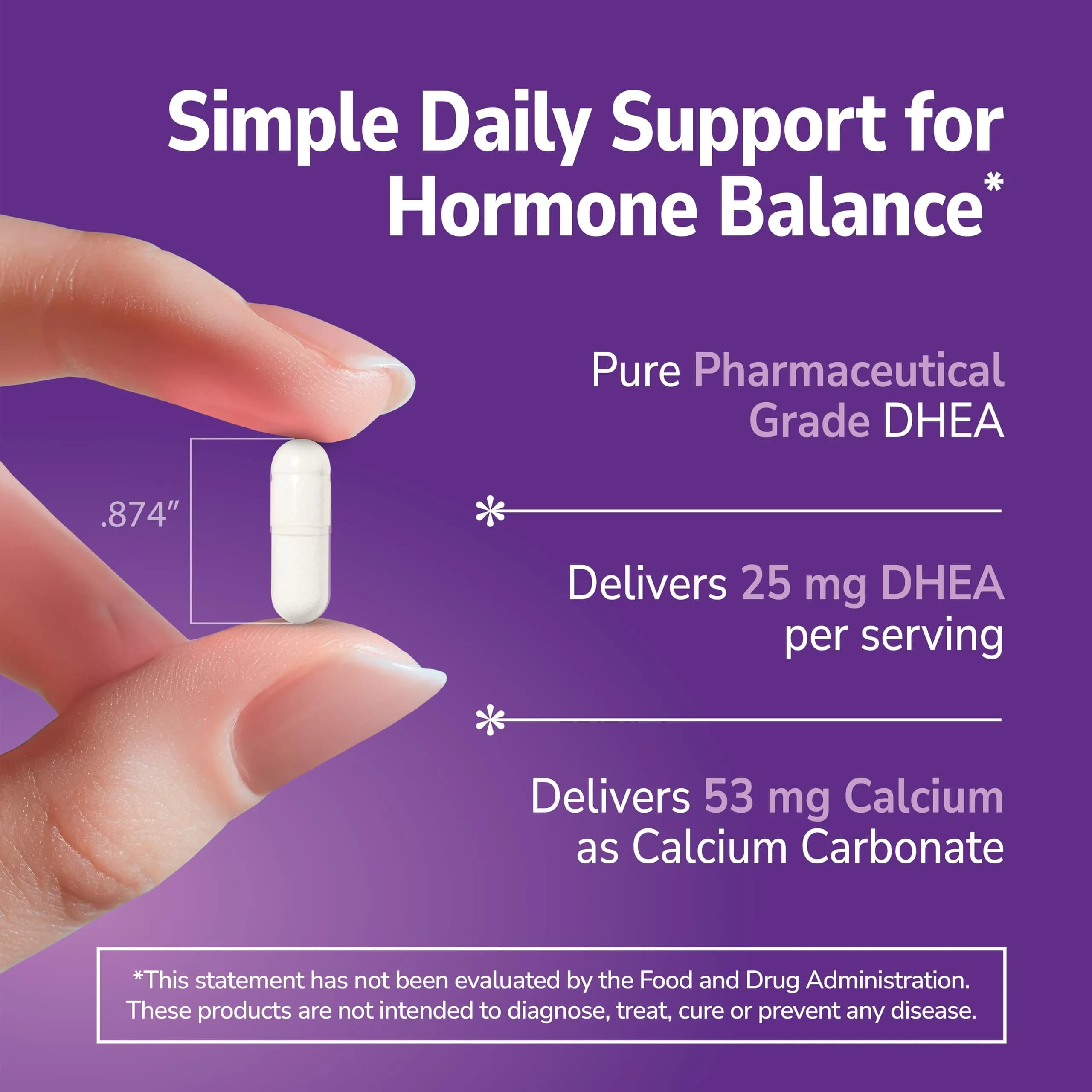 21st Century DHEA 25 mg Capsules 90 Count | Supports Natural Hormone Balance - view 4