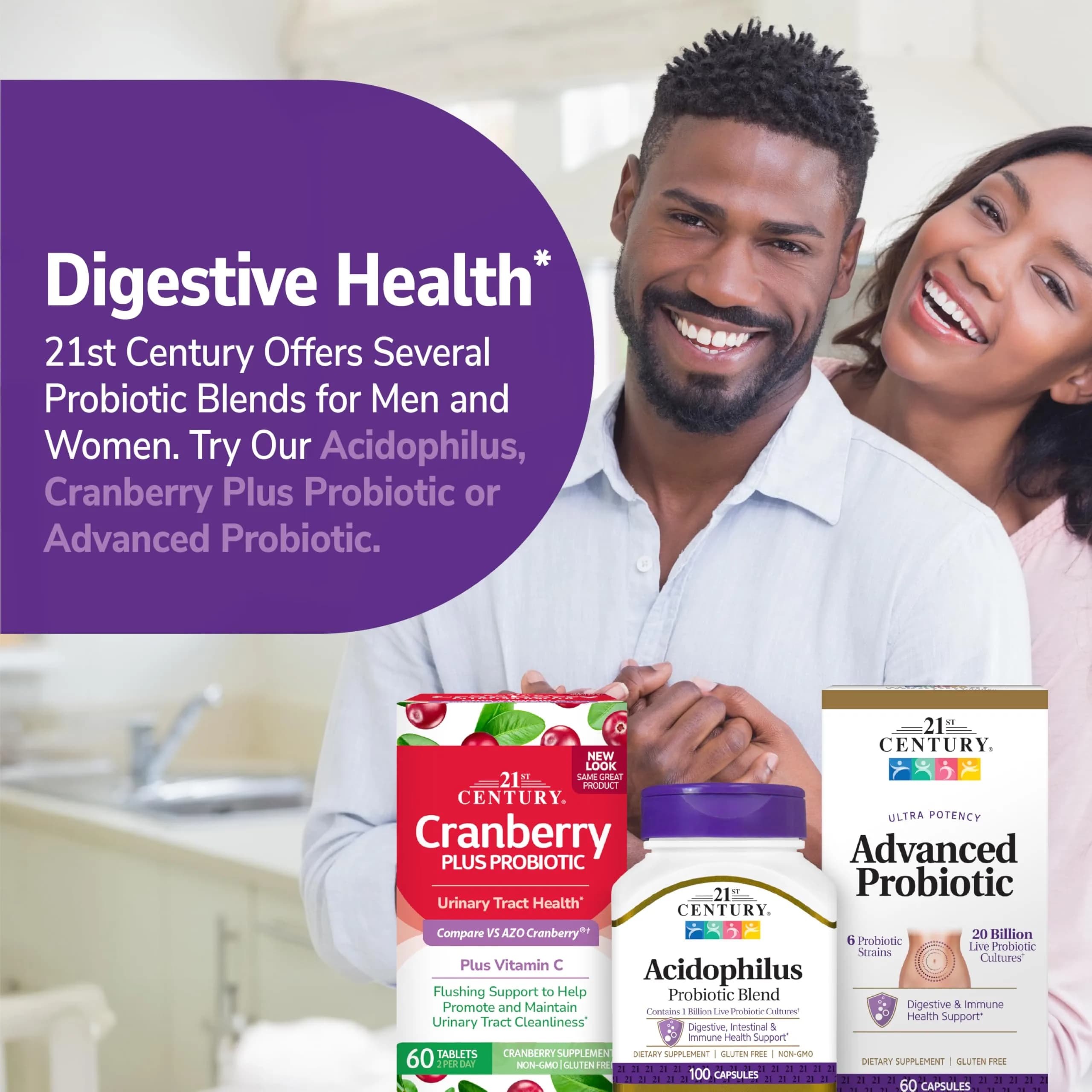 21st Century Acidophilus Probiotic Supplement Capsules 100 Count | Supports Digestive Health & Immune System - view 6
