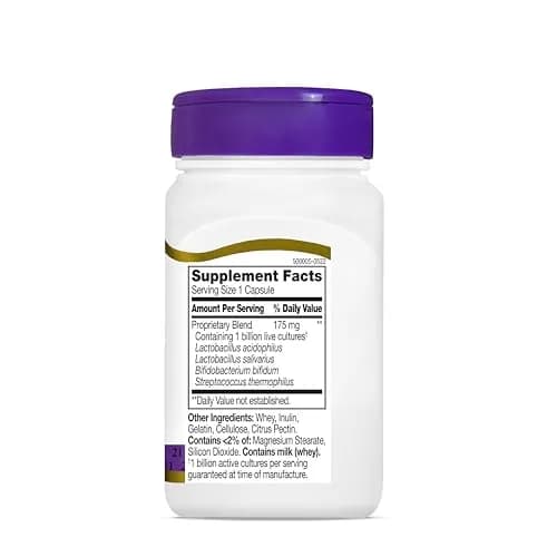21st Century Acidophilus Probiotic Supplement Capsules 100 Count | Supports Digestive Health & Immune System thumbnail 9