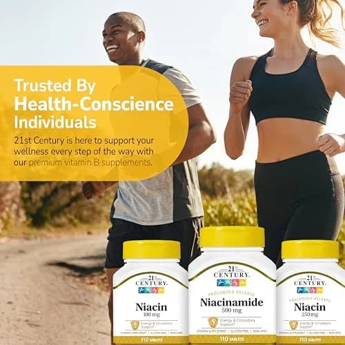 21st Century Niacinamide 500mg Prolonged Release Tablets 110 Count | Energy Metabolism & Skin Health Support, No-Flush Formula, Non-GMO thumbnail 6