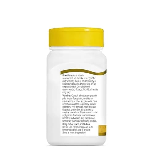 21st Century Niacinamide 500mg Prolonged Release Tablets 110 Count | Energy Metabolism & Skin Health Support, No-Flush Formula, Non-GMO thumbnail 8