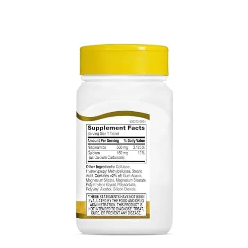 21st Century Niacinamide 500mg Prolonged Release Tablets 110 Count | Energy Metabolism & Skin Health Support, No-Flush Formula, Non-GMO thumbnail 9