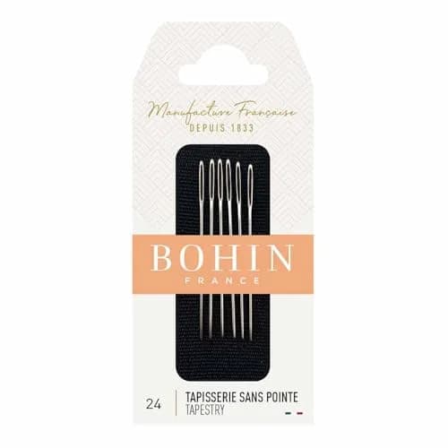 Bohin Tapestry Hand Needles Size 24 | Blunt Point for Canvas (70-120 chars) thumbnail 1