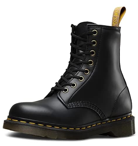 Dr. Martens Vegan 1460 Boot, Black Felix Rub Off, 7 Women/6 Men | Slip-Resistant, Goodyear Welt Stitching thumbnail 1