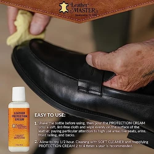 Leather Master Leather Protection Cream 250ml | Water-Based Leather Conditioner & Water Repellent thumbnail 5