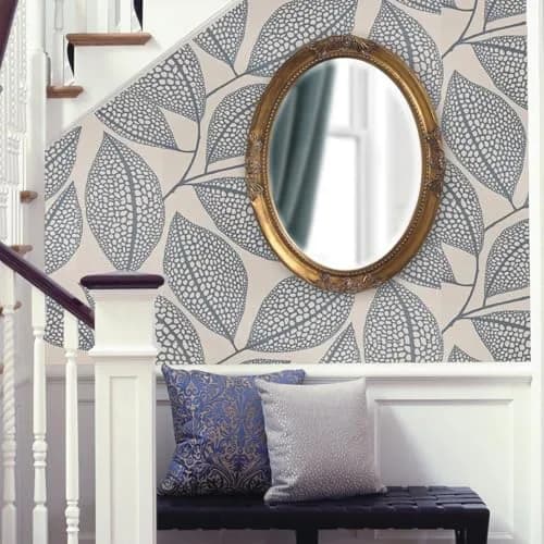 Howard Elliott Collection Queen Ann Oval Antique Gold Leaf Wall Mirror | Beveled, Vintage Style, 25 x 33 Inch thumbnail 6