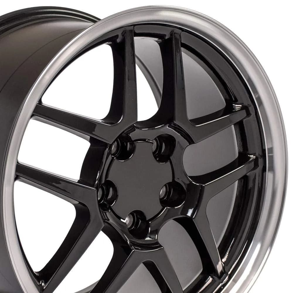 OE Wheels CV04 18x10.5 Gloss Black Machined Lip | 5x120.65 Bolt Pattern, 56ET Offset - main product image