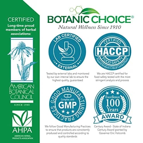 Botanic Choice Menopause Hot Flash Relief Supplement | Herbal Balance for Women, Gluten Free, 60 Capsules thumbnail 5