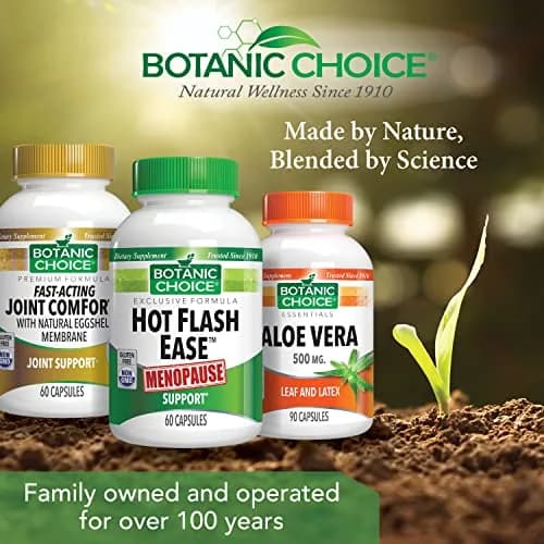 Botanic Choice Menopause Hot Flash Relief Supplement | Herbal Balance for Women, Gluten Free, 60 Capsules thumbnail 6