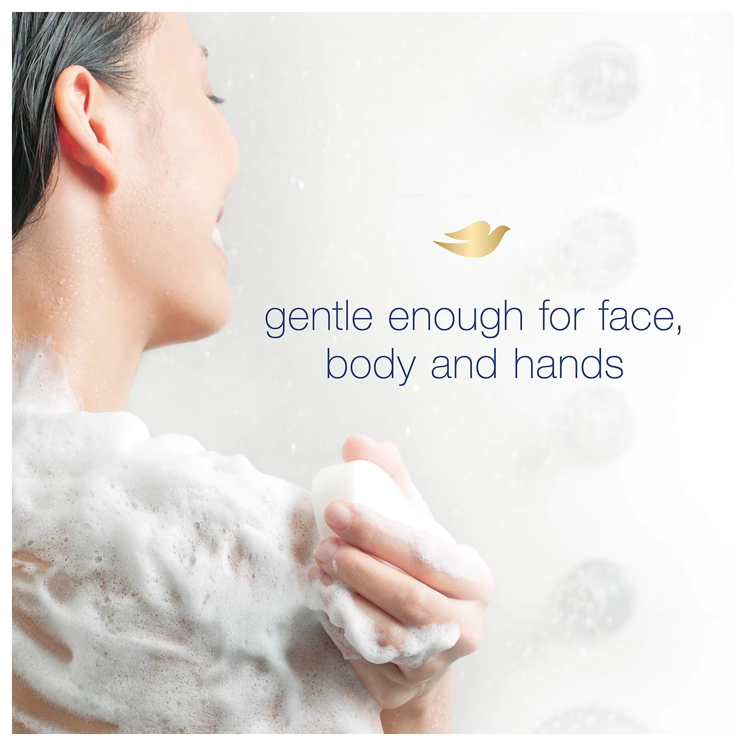 Dove Fragrance-Free Beauty Bar for Sensitive Skin | Unscented Gentle Cleanser | 24 Ounce (Pack of 1) - view 6