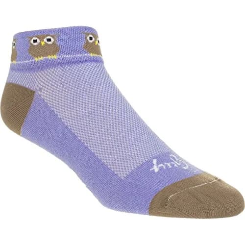 SockGuy Women's 1in Cycling/Running Socks (Owl, Small/Medium) | Ultra-wicking Micro Denier Acrylic thumbnail 1