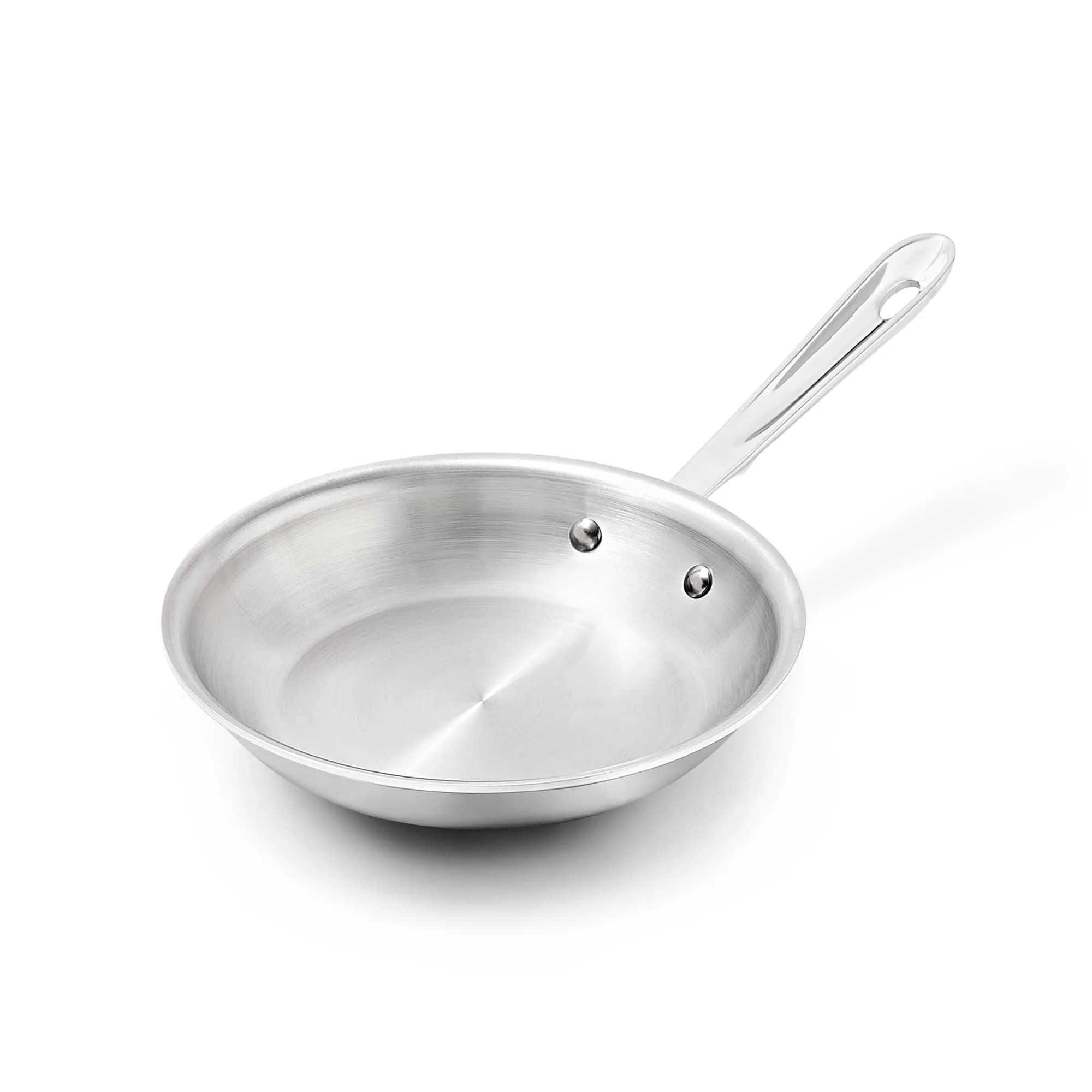 All-Clad D3 Stainless Steel 8" Fry Pan | Made in USA, Heirloom Quality, Oven Safe up to 600°F - main product image
