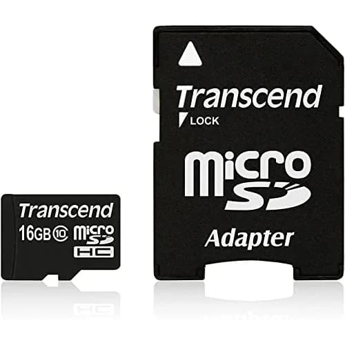 Transcend 16GB microSDHC Class 10 Memory Card with Adapter | 10MB/s Write Speed thumbnail 2