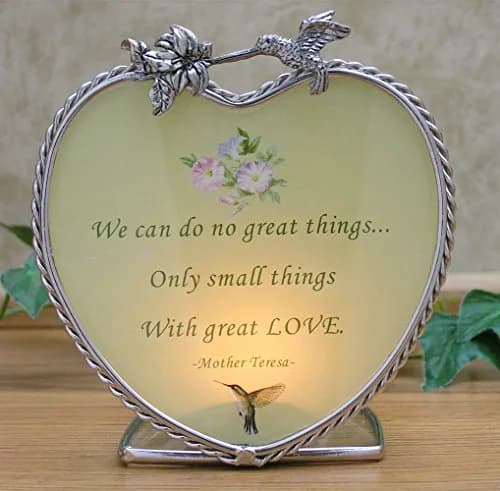 BANBERRY DESIGNS Inspirational Candle Holder with 'Do Small Things with Great Love' Quote – Decorative Glass Votive for Home Décor, Prayer & Gift, 3 x 4 x 4 Inch thumbnail 6