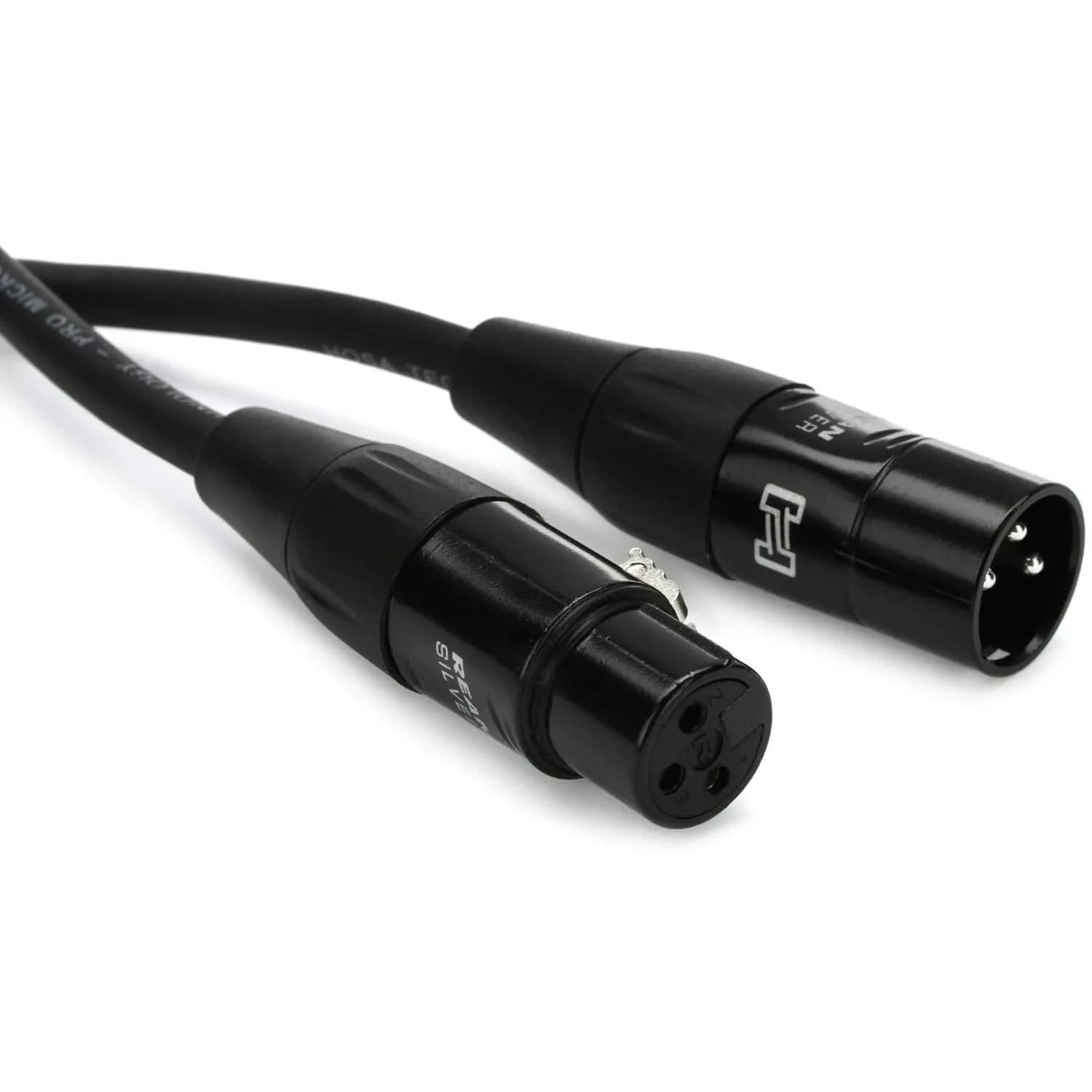 Hosa HMIC-010 Pro Microphone Cable REAN XLR3F to XLR3M 3.05m (10 Feet) | Balanced Audio for Studio & Stage — Black