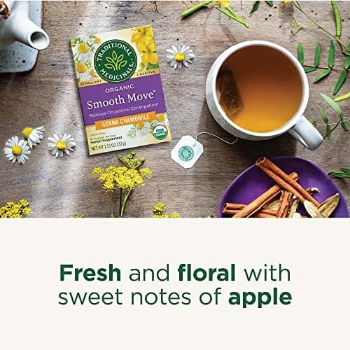 Traditional Medicinals Organic Chamomile Tea 16 Tea Bags | Relieves Occasional Constipation & Relaxation (100-120 chars) thumbnail 3