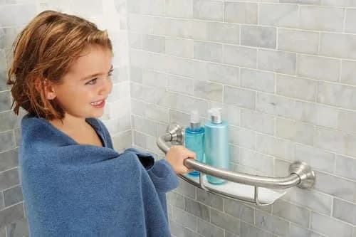 Moen LR2356DBN Bathroom Safety Grab Bar with Shelf 40.64 cm (16 Inch) | ADA Compliant Support thumbnail 6