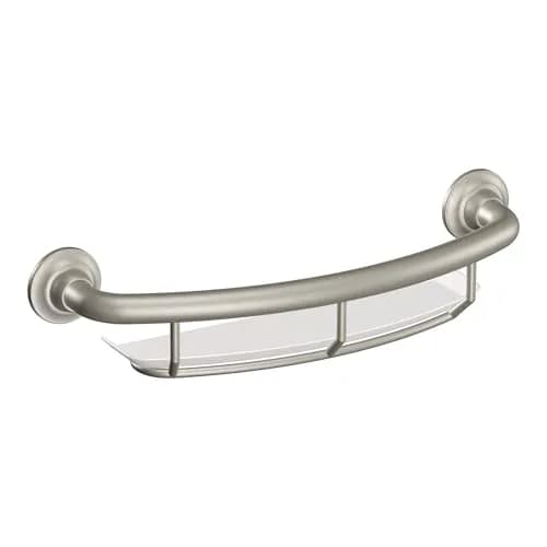 Moen LR2356DBN Bathroom Safety Grab Bar with Shelf 40.64 cm (16 Inch) | ADA Compliant Support thumbnail 1
