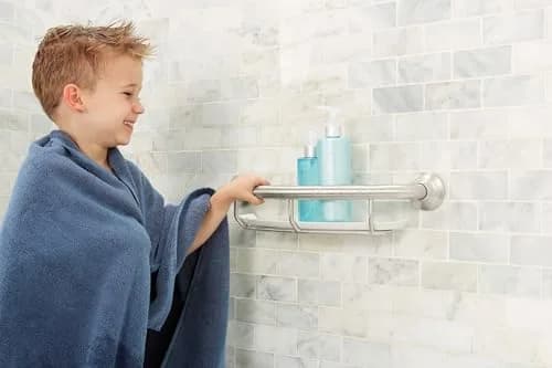 Moen LR2356DBN Bathroom Safety Grab Bar with Shelf 40.64 cm (16 Inch) | ADA Compliant Support thumbnail 8