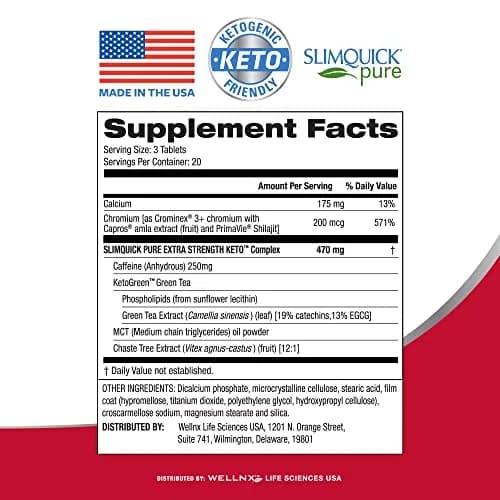 SlimQuick Pure 3X Regular Strength Pill for Women | Supports Weight Goals & Fat Breakdown thumbnail 2