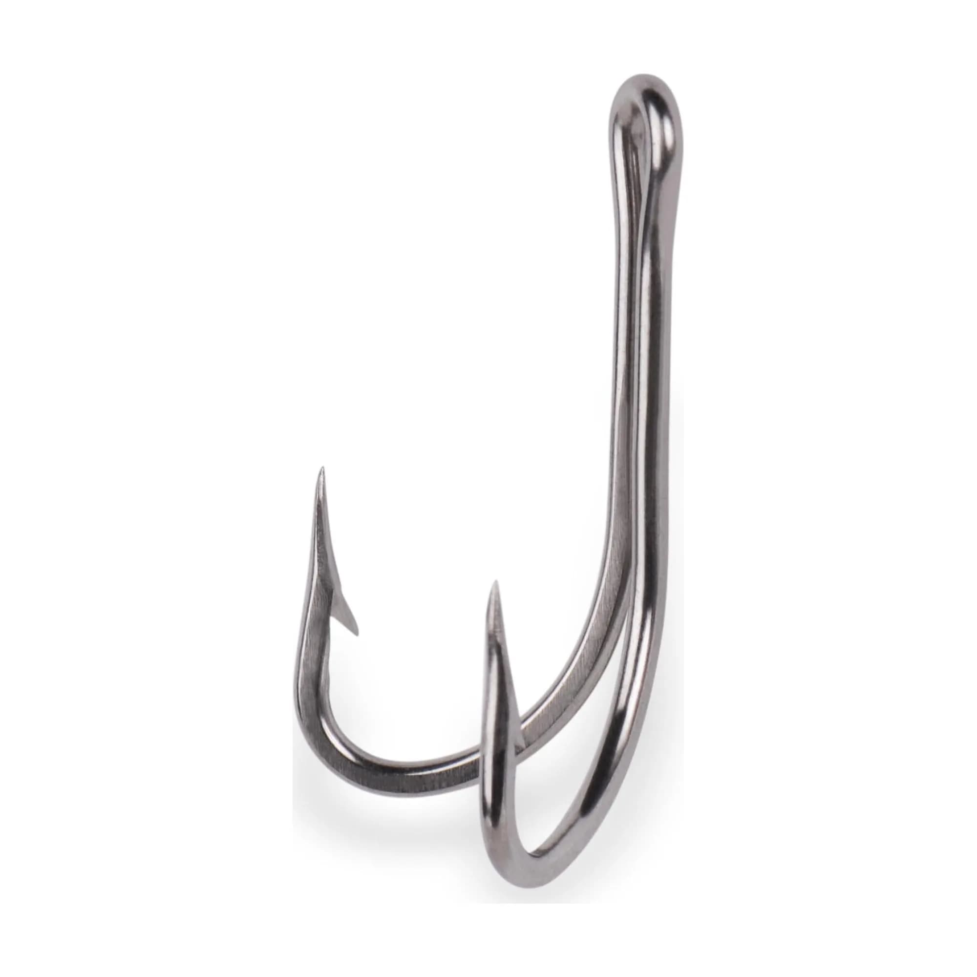 Mustad 7982HS O'Shaughnessy Tuna Double Hook Stainless 10/0 | Heavy-duty Saltwater Fishing Hook