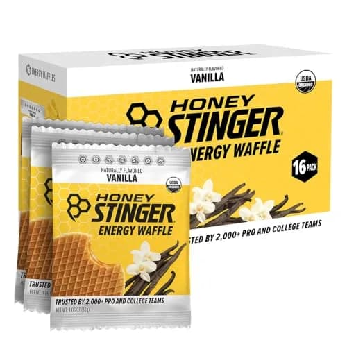 Honey Stinger Organic Vanilla Waffle Energy Stroopwafel 16 Count (16.96 oz) | USDA Organic Energy Snack thumbnail 1