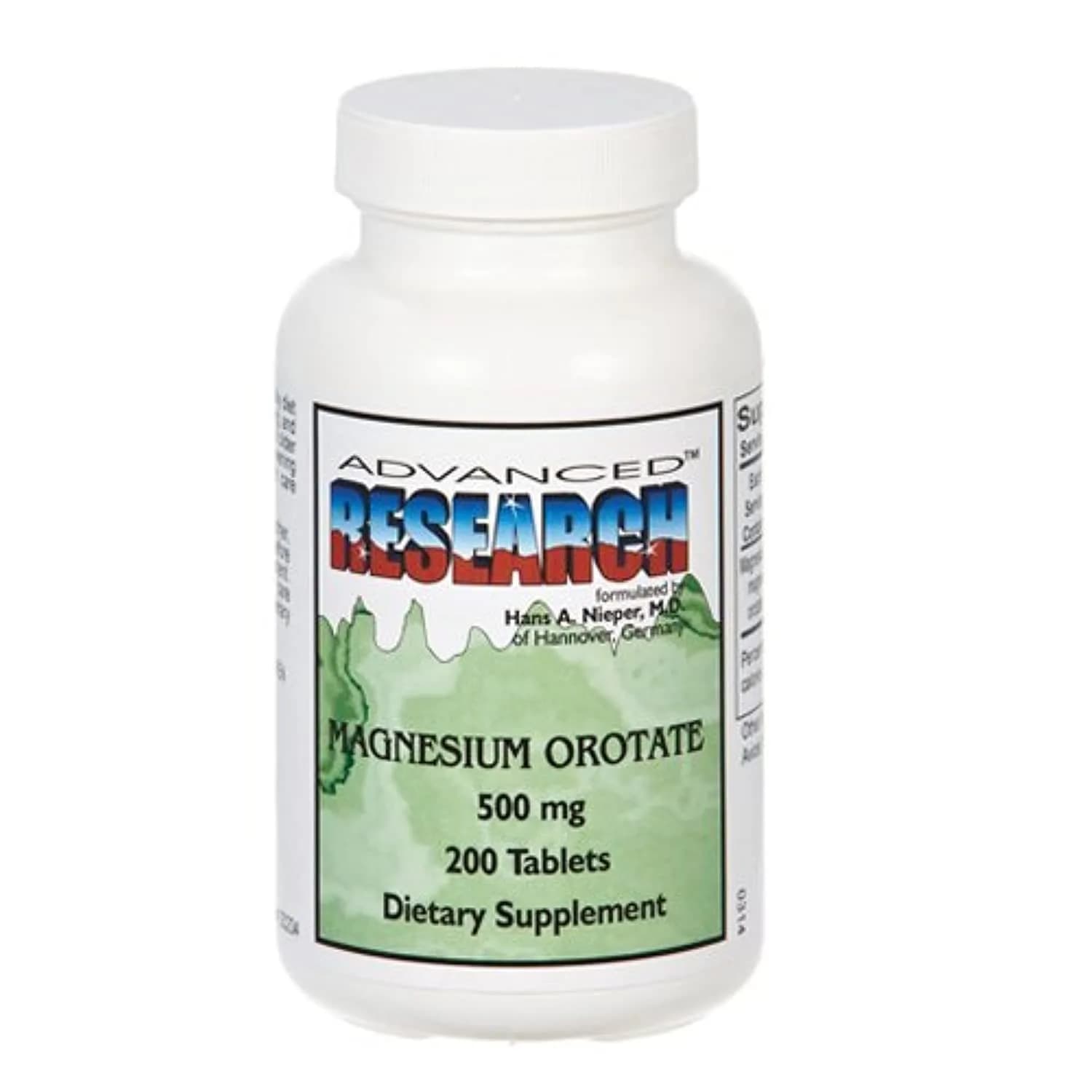 NCI Advanced Research Dr. Hans Nieper Magnesium Orotate Tablets, 500 Mg | Dietary Supplement for Adults - main product image