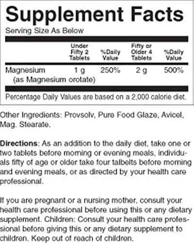 NCI Advanced Research Dr. Hans Nieper Magnesium Orotate Tablets, 500 Mg | Dietary Supplement for Adults thumbnail 2
