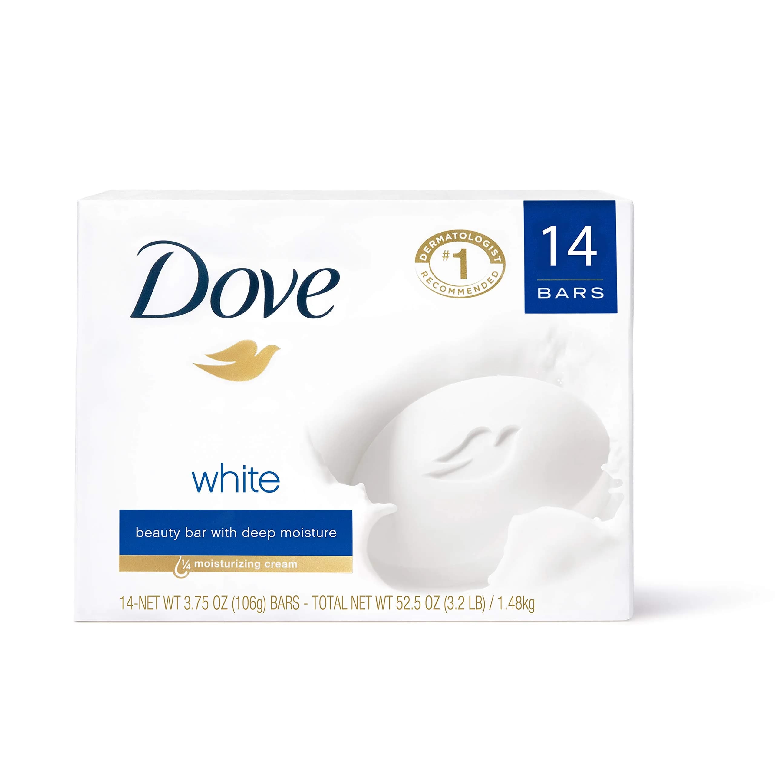 Dove Pink Beauty Bar Moisturizing Soap 3.75 Ounce | Gentle Cleanser for Face, Body & Hands - main product image