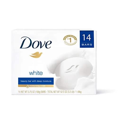 Dove Pink Beauty Bar Moisturizing Face, Body & Hand Soap 100g (3.5oz) | Gentle Cleanser for Dry Skin — 3.75 Ounce