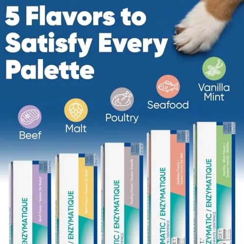 Virbac C.E.T. Enzymatic Toothpaste Vanilla Mint Flavor 70g (2.5 oz) | Vet Recommended Tartar & Plaque Control thumbnail 4