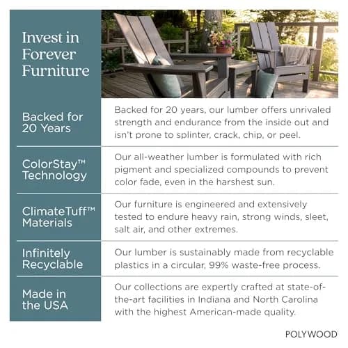 Polywood Presidential Rocking Chair in Mahogany | Durable Outdoor Furniture (70-120 chars) thumbnail 9
