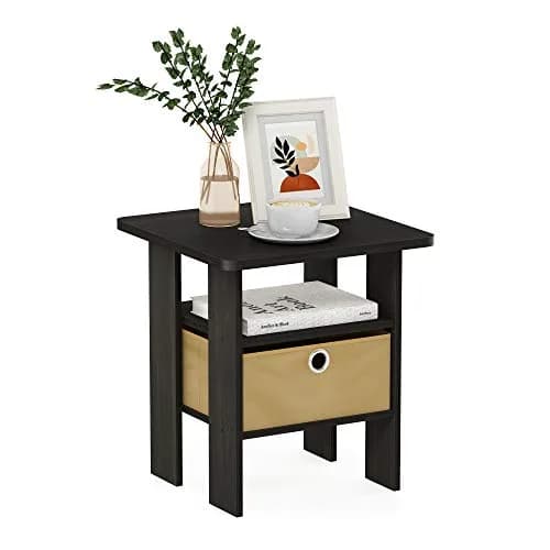Furinno ANDREY Square Side Table 15.5 in (39.4 cm) | Space Saving, Modern Design, Durable Composite Wood thumbnail 5