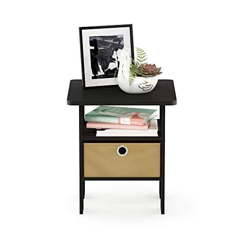 Furinno ANDREY Square Side Table 15.5 in (39.4 cm) | Space Saving, Modern Design, Durable Composite Wood thumbnail 7