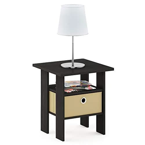 Furinno ANDREY Square Side Table 15.5 in (39.4 cm) | Space Saving, Modern Design, Durable Composite Wood thumbnail 8