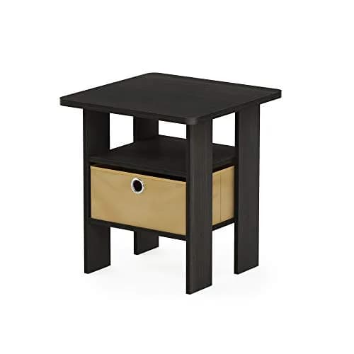 Furinno ANDREY Square Side Table 15.5 in (39.4 cm) | Space Saving, Modern Design, Durable Composite Wood thumbnail 9