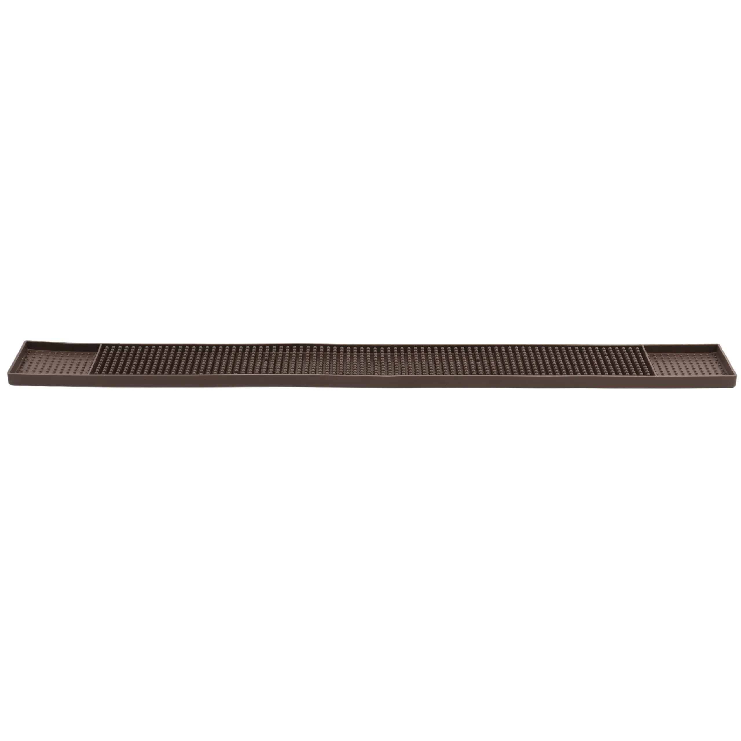 Winco 27" Brown Commercial Bar Mat | Anti-Fatigue Rubber Mat for Bars & Kitchens