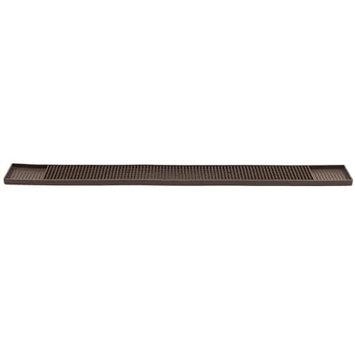 Winco 27" Brown Commercial Bar Mat | Anti-Fatigue Rubber Mat for Bars & Kitchens thumbnail 1