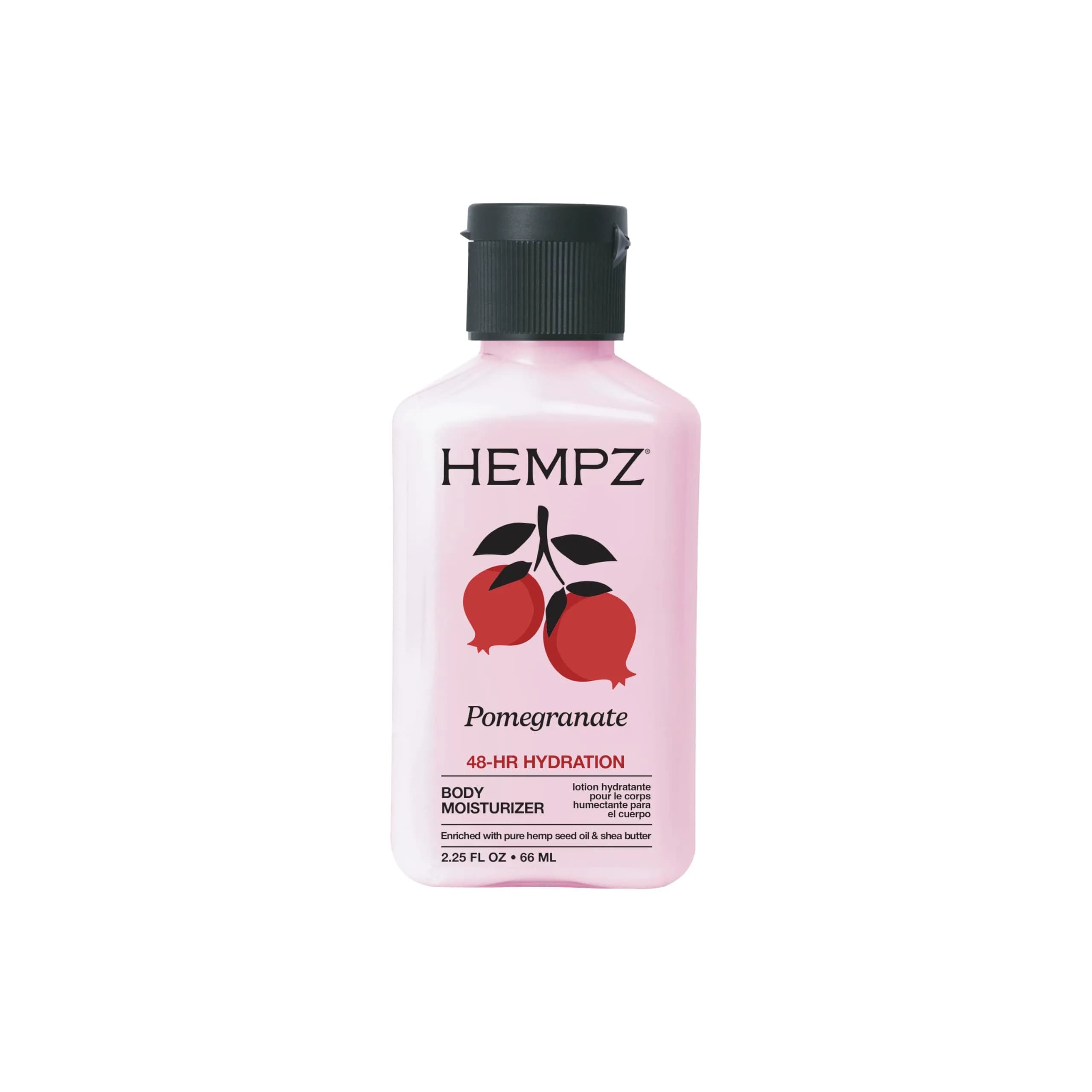 Hempz Herbal Body Moisturizer Pomegranate 2.25 oz | Paraben-Free, Hydrating & UV Protection — 2.25 Fl Oz